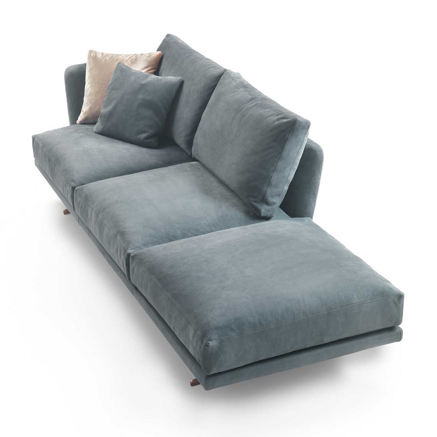 Metal Leg Pouf Modular Sofa | Marelli Clipper | Italianfurniture.com