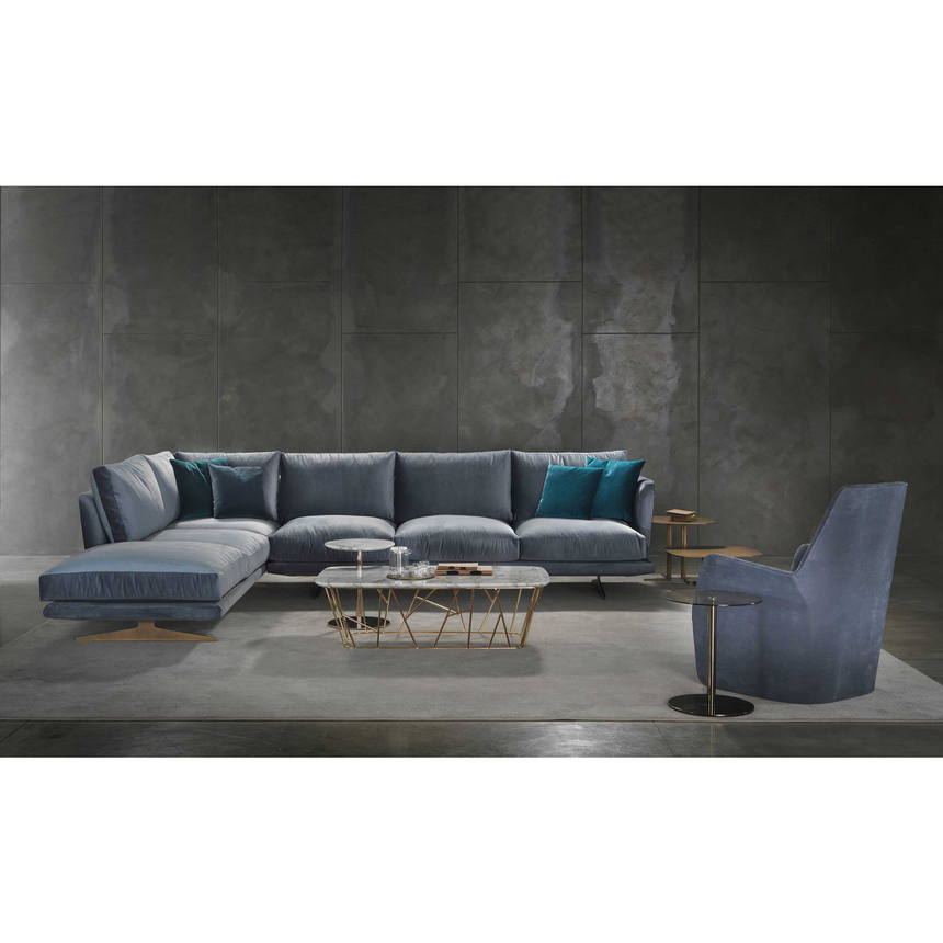 Metal Leg Pouf Modular Sofa | Marelli Clipper | Italianfurniture.com