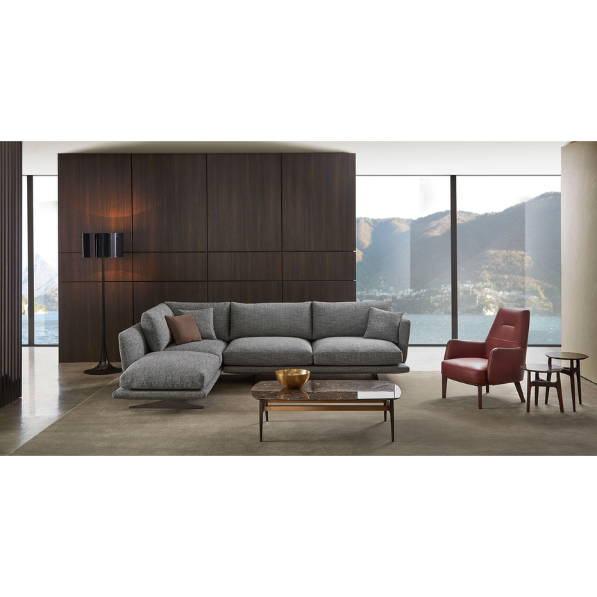 Metal Leg Corner Chair | Marelli Clipper | Italianfurniture.com