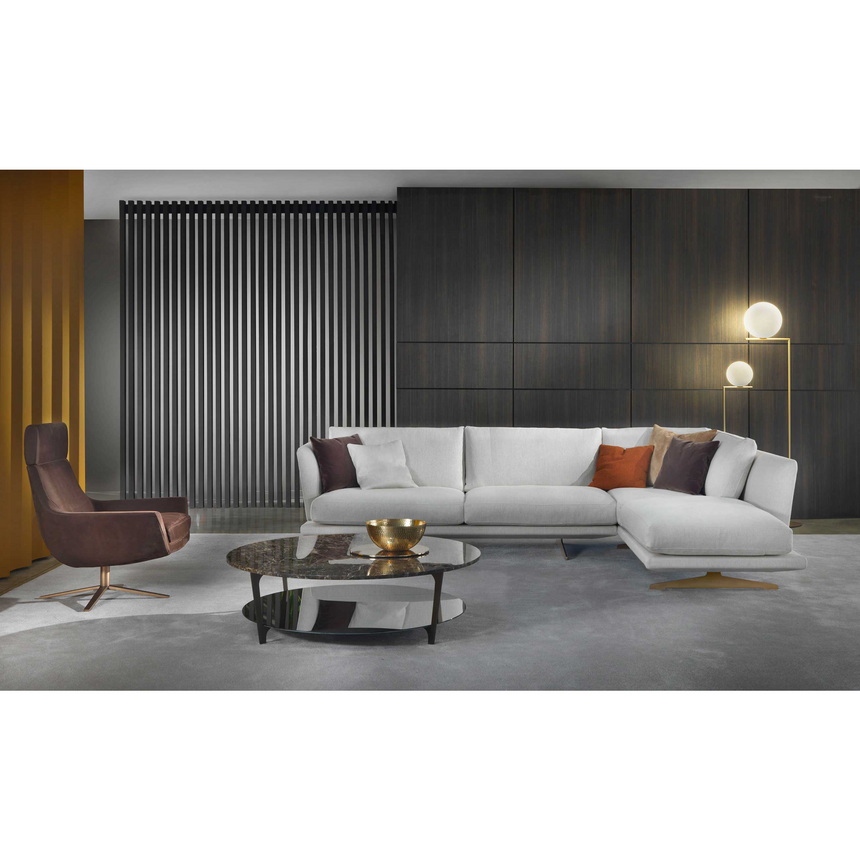 Metal Leg Corner Chair | Marelli Clipper | Italianfurniture.com