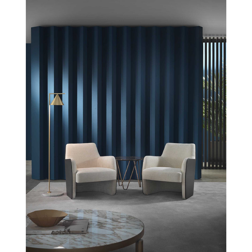 Upholstered Base Lounge Armchair | Marelli Clipper | Italianfurniture.com