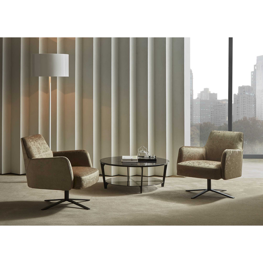 Four-Spoked Swivel Armchair | Marelli Clipper | Italianfurniture.com