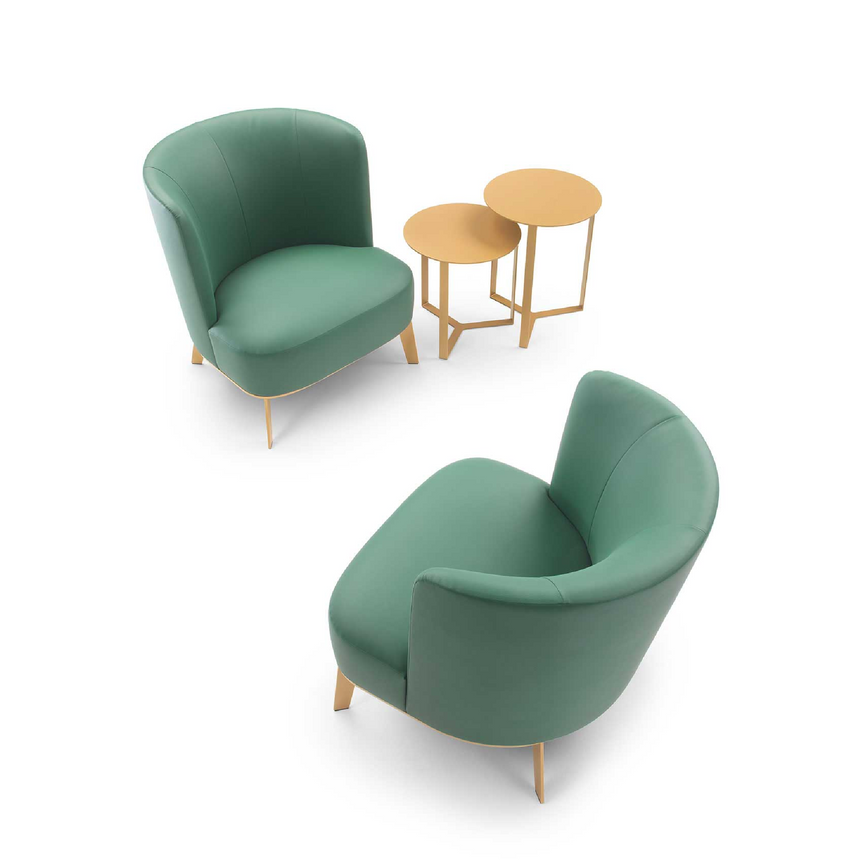 Curved Back Lounge Chair | Marelli Derek | Italianfurniture.com