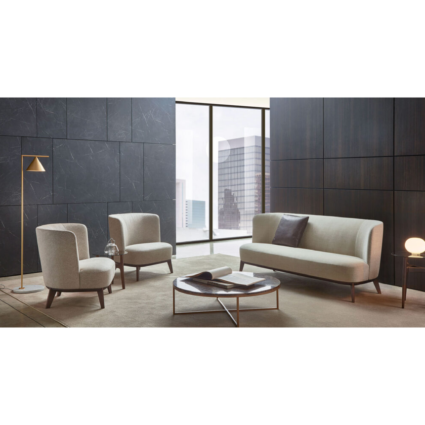 Curved Back Lounge Chair | Marelli Derek | Italianfurniture.com