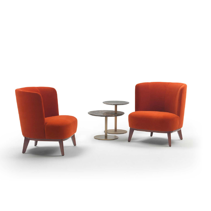 Curved Back Lounge Chair | Marelli Derek | Italianfurniture.com