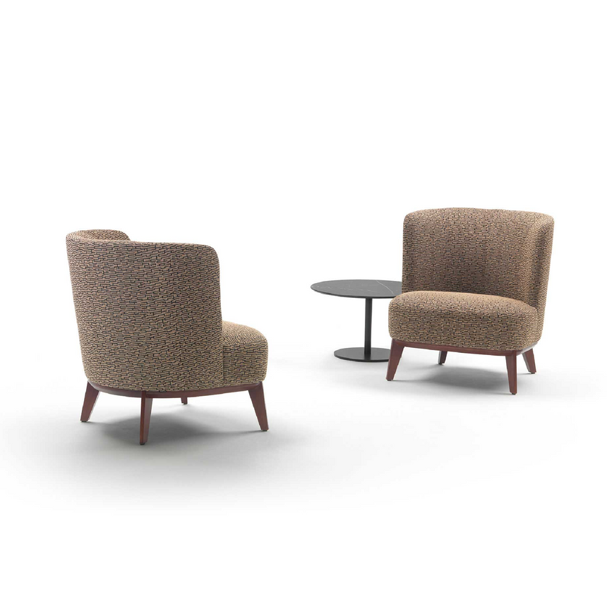 Curved Back Lounge Chair | Marelli Derek | Italianfurniture.com