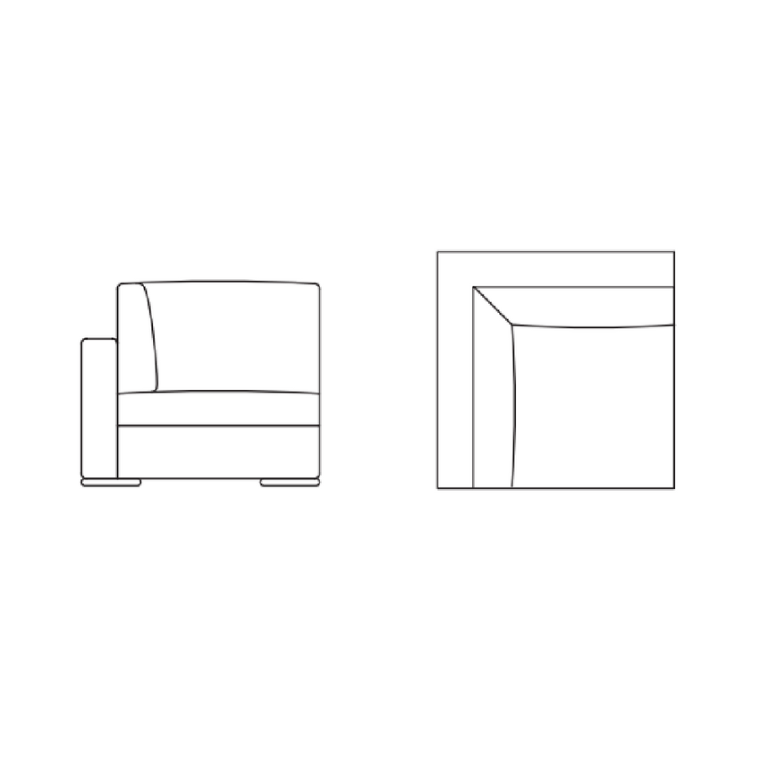 Modern Corner Sofa | Marelli Gordon | Italianfurniture.com