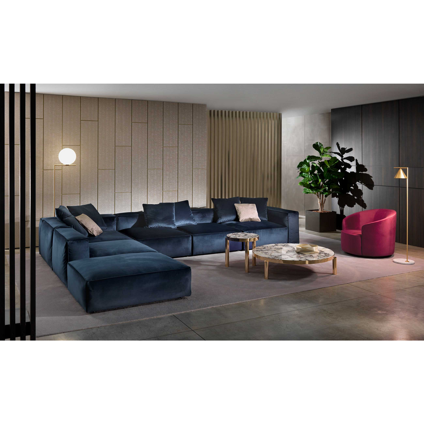 Feather Upholstered Short-Armed Sofa | Marelli Gary | Italianfurniture.com