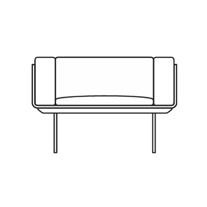 Modern Minimalist Armchair | Marelli H-Sofa | Italianfurniture.com
