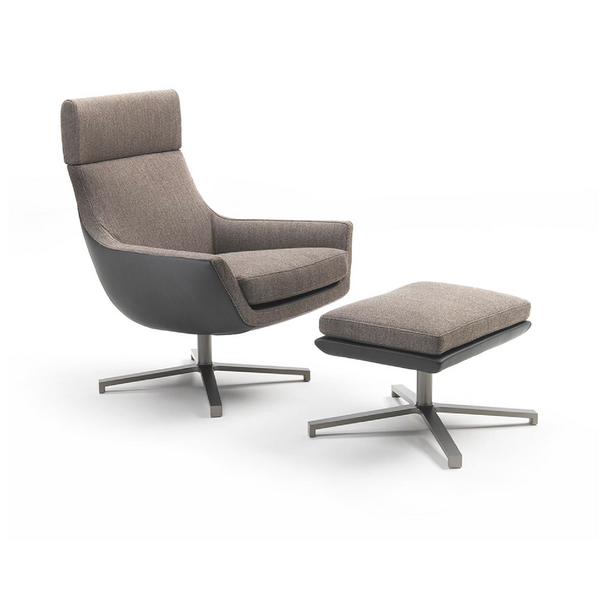 4-Spoke Swivel Armchair | Marelli Joy | Italianfurniture.com