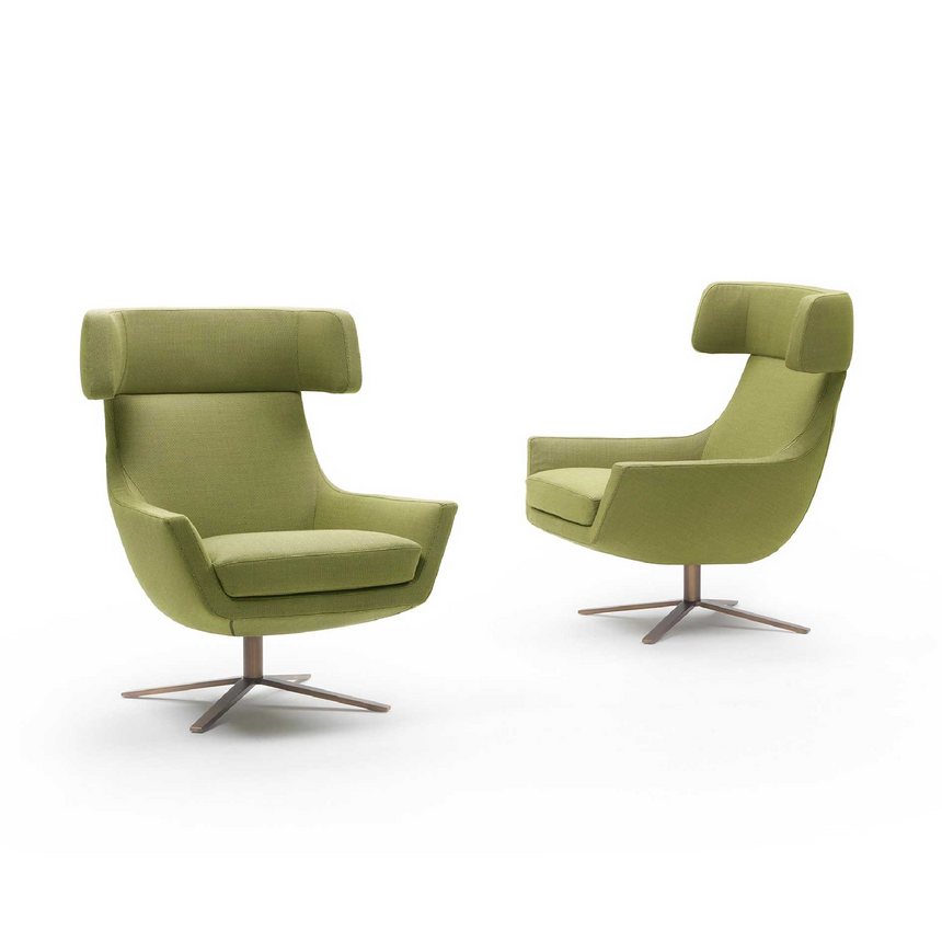 Upholstered Swivel Armchair | Marelli Joy | Italianfurniture.com