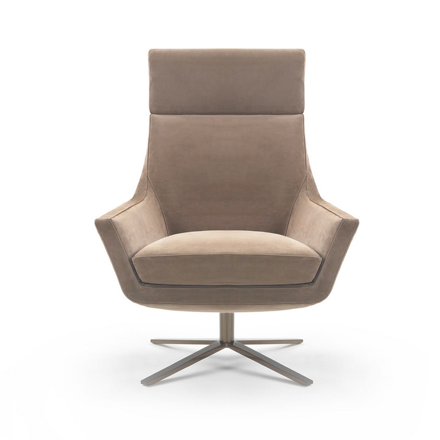 Upholstered Swivel Armchair | Marelli Joy