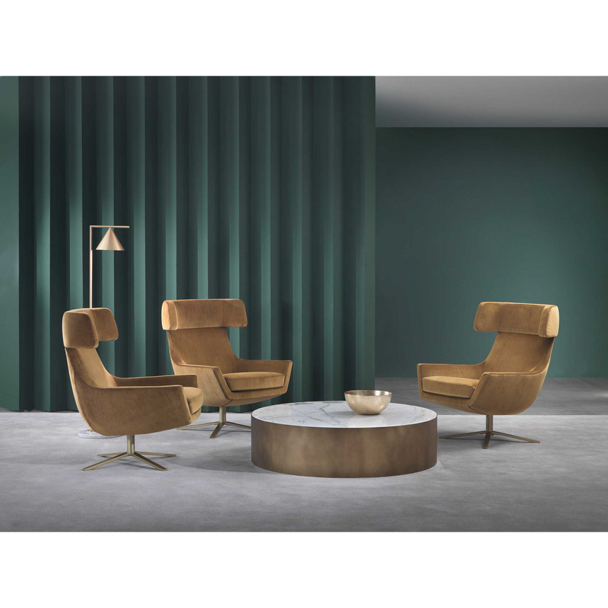 Upholstered Swivel Armchair | Marelli Joy | Italianfurniture.com