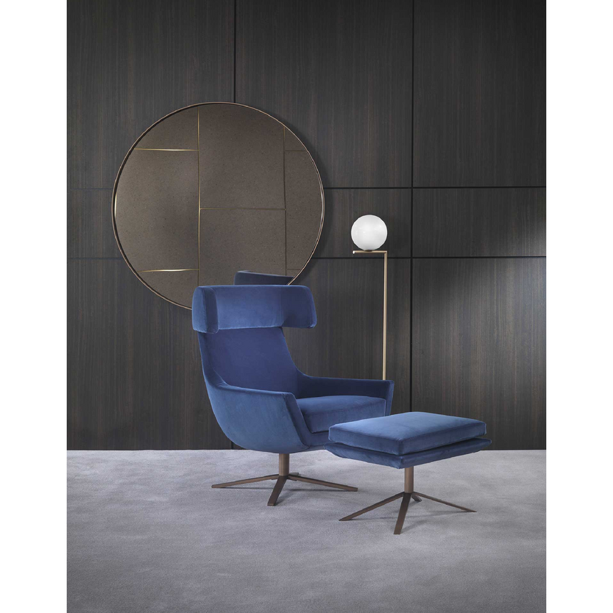 4-Spoke Swivel Ottoman | Marelli Joy | Italianfurniture.com