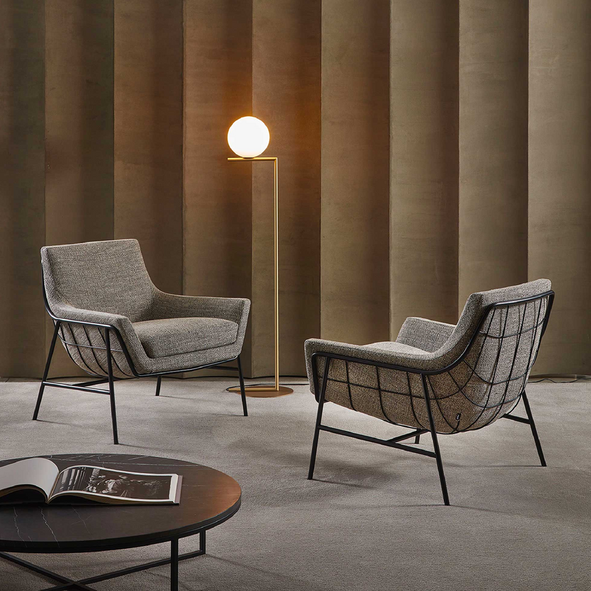 Metal Shell Lounge Armchair | Marelli Joy | Italianfurniture.com