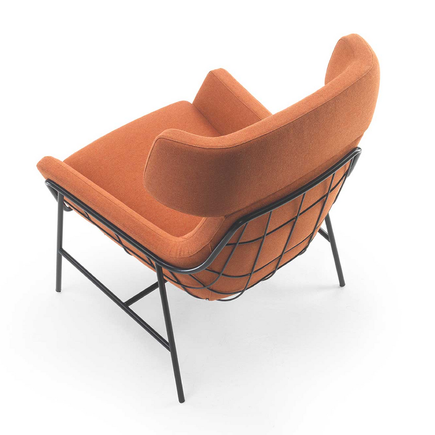 Metal Shell Lounge Armchair | Marelli Joy | Italianfurniture.com
