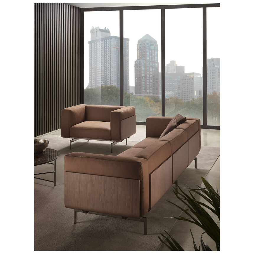 Metal Base Sofa | Marelli L-Sofa | Italianfurniture.com