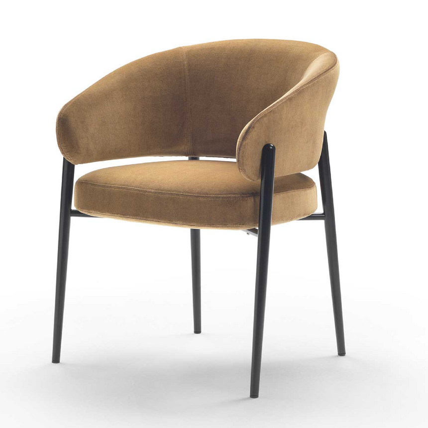 Curved Back Dining Chair | Marelli Linda | Italianfurniture.com