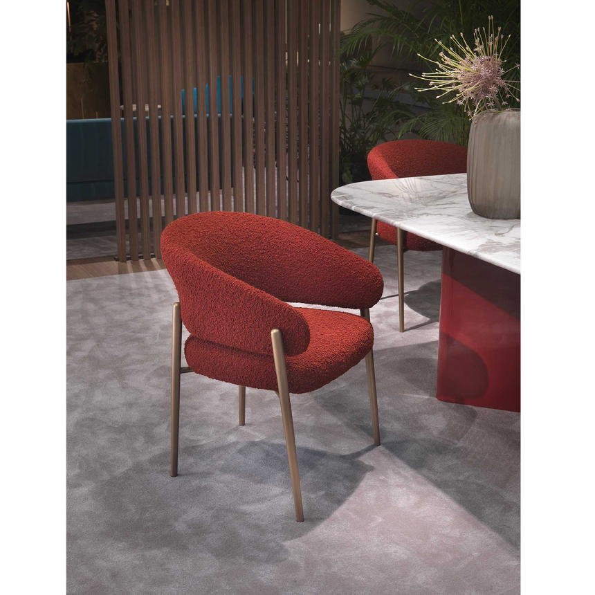 Curved Back Dining Chair | Marelli Linda | Italianfurniture.com