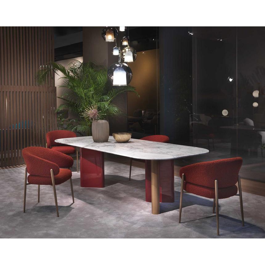 Curved Back Dining Chair | Marelli Linda | Italianfurniture.com