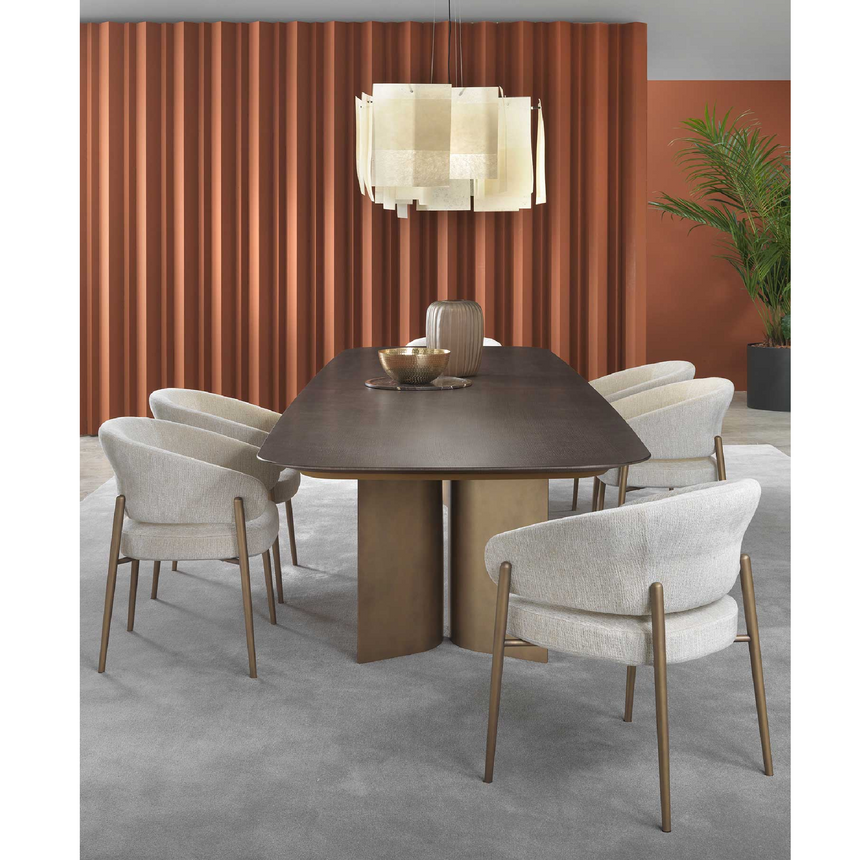 Curved Back Dining Chair | Marelli Linda | Italianfurniture.com