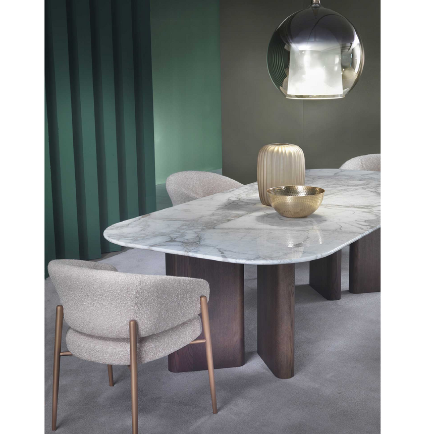 Curved Back Dining Chair | Marelli Linda | Italianfurniture.com