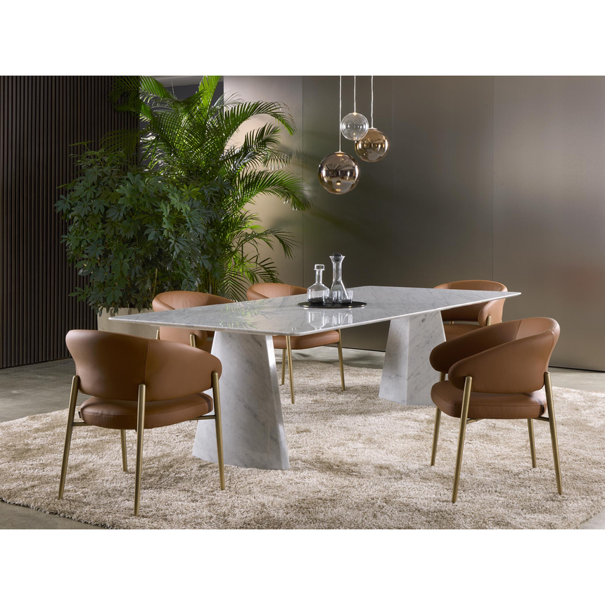 Curved Back Dining Chair | Marelli Linda | Italianfurniture.com