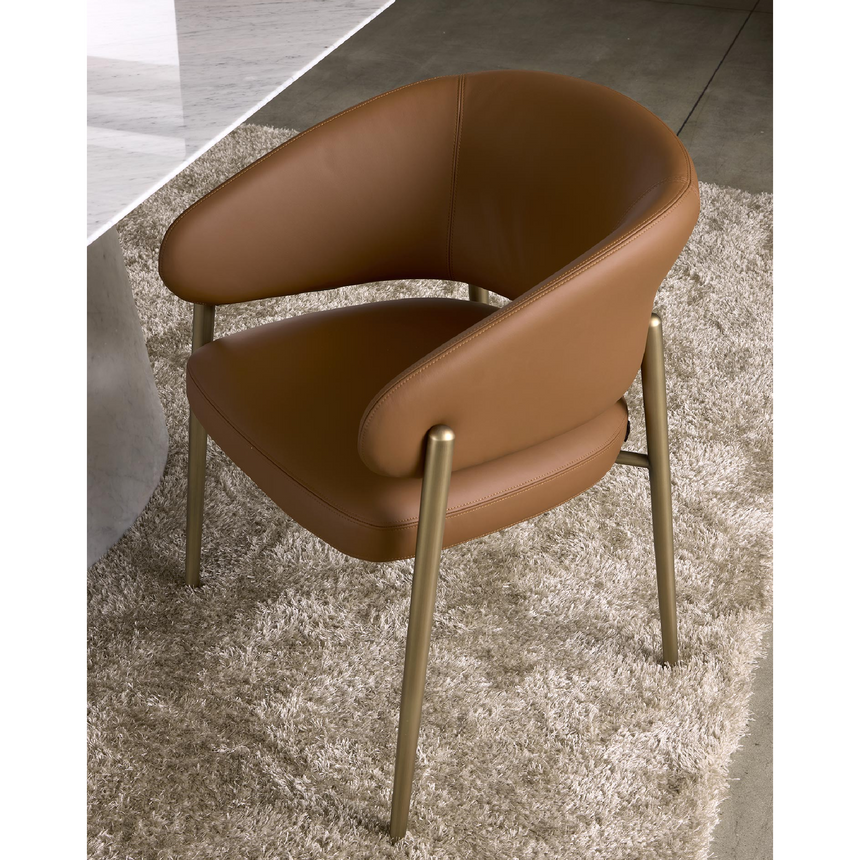 Curved Back Dining Chair | Marelli Linda | Italianfurniture.com