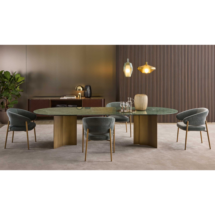 Curved Back Dining Chair | Marelli Linda | Italianfurniture.com