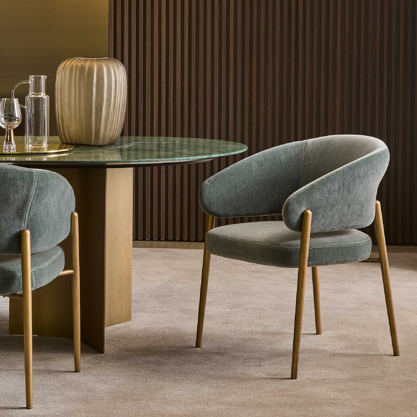 Curved Back Dining Chair | Marelli Linda | Italianfurniture.com