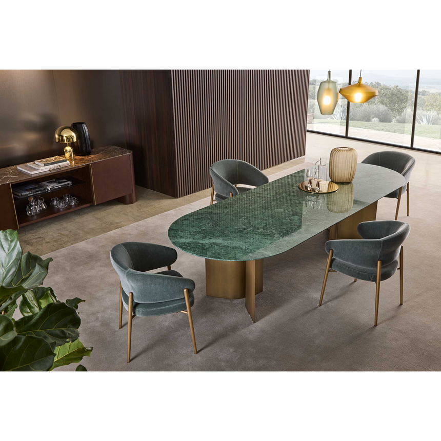 Curved Back Dining Chair | Marelli Linda | Italianfurniture.com