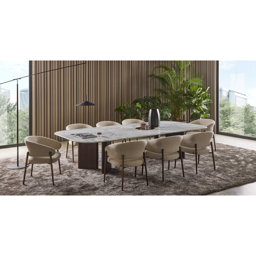 Curved Back Dining Chair | Marelli Linda | Italianfurniture.com