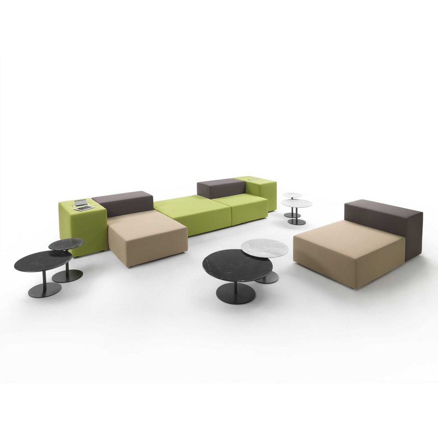 Geometrical Modular Sofa with Backrest | Marelli Lounge | Italianfurniture.com