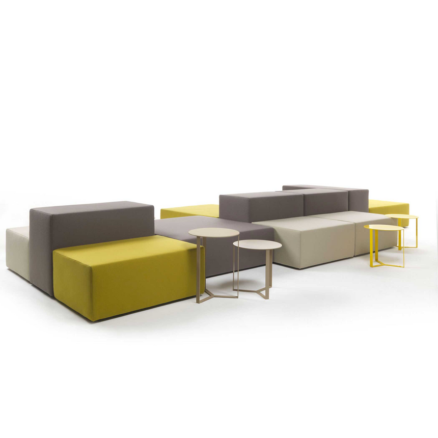 Geometrical Modular Sofa with Backrest | Marelli Lounge | Italianfurniture.com