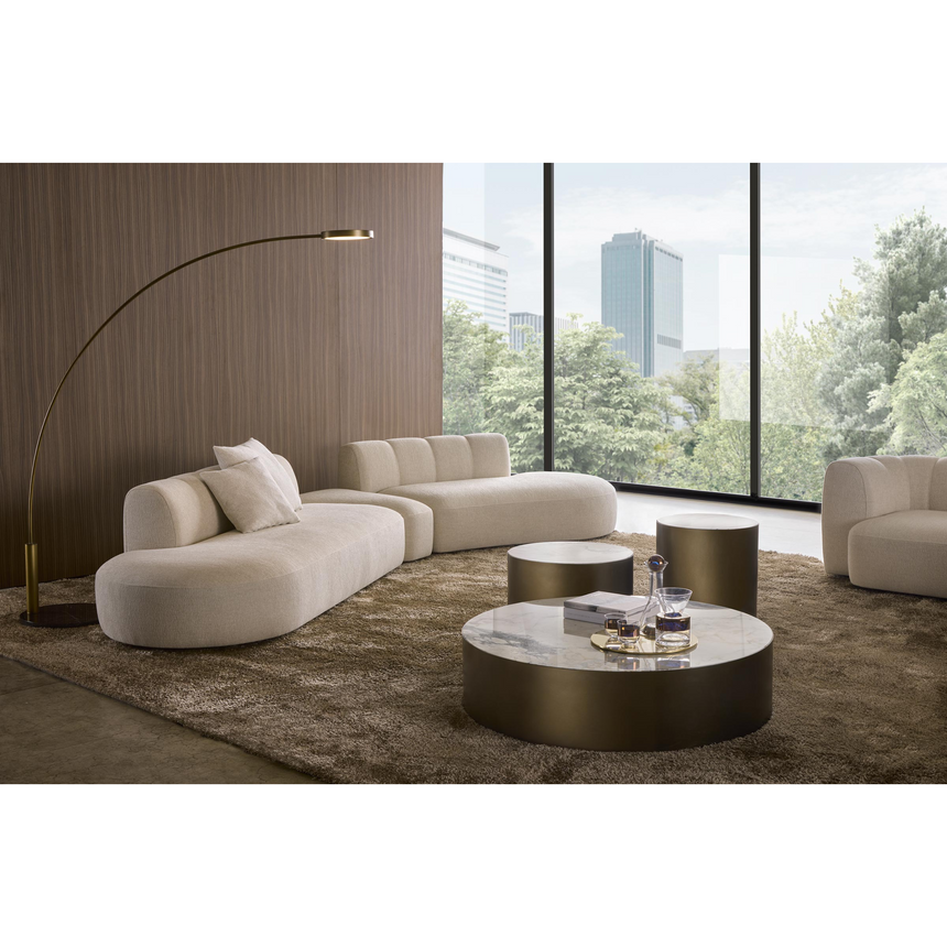 Geometrical Upholstered Ottoman | Marelli Milo | Italianfurniture.com