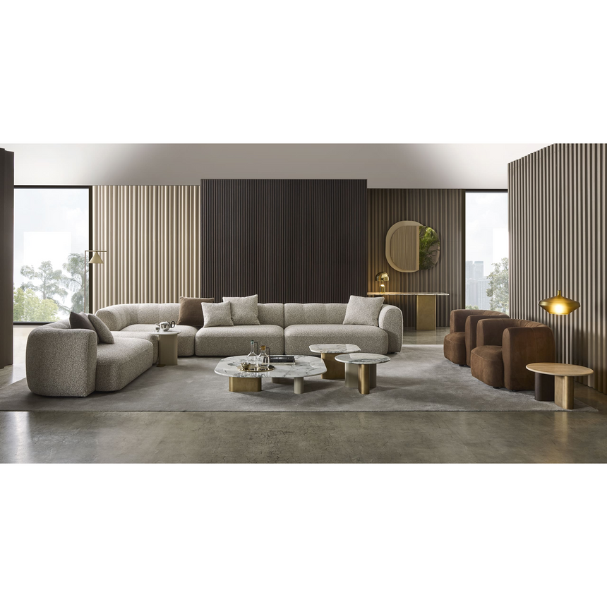 Channeled Back Central Sofa | Marelli Milo | italianfurniture.com
