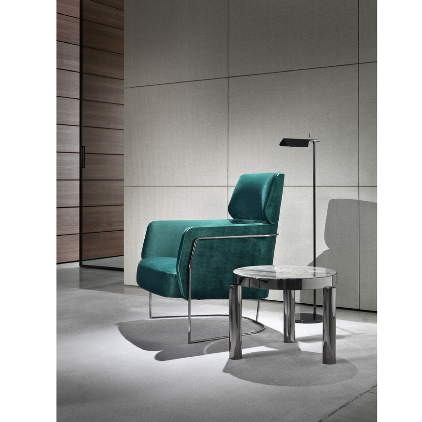 Metal Framed High-Back Armchair | Marelli Nest | Italianfurniture.com