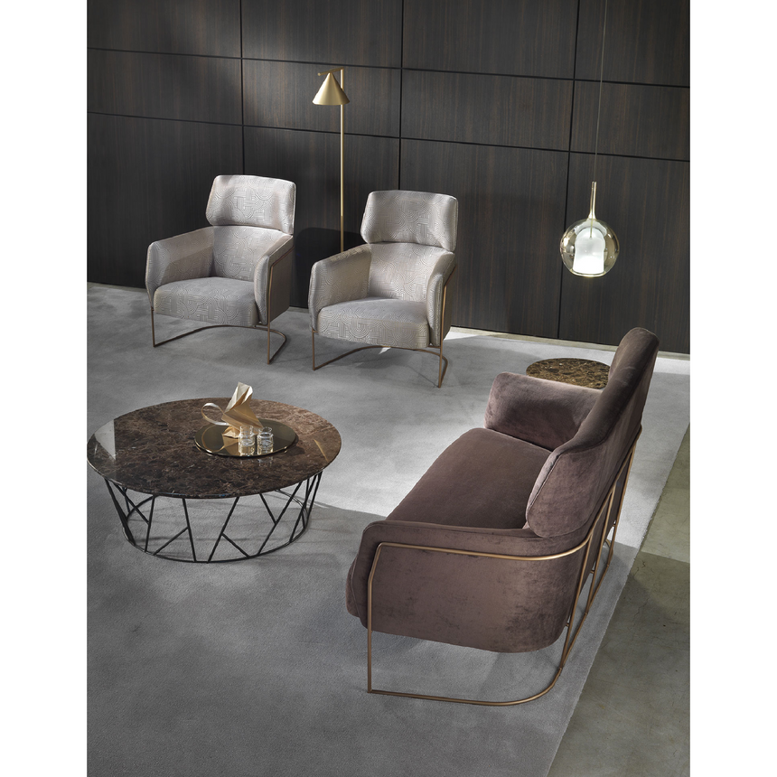 Metal Framed High-Back Sofa | Marelli Nest | Italianfurniture.com