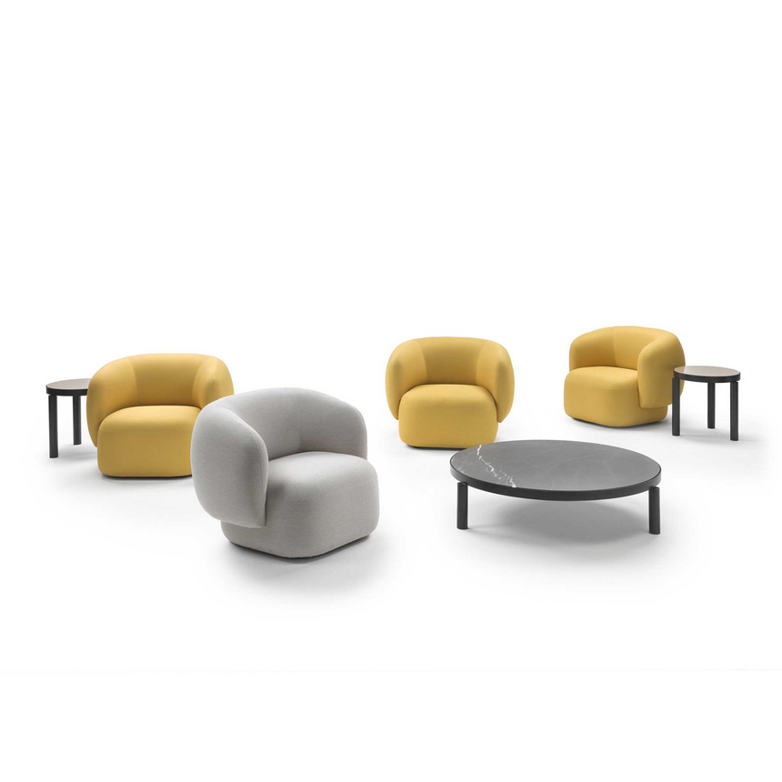Rounded Back Accent Armchair | Marelli Noah