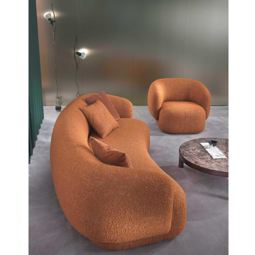 Rounded Back Accent Armchair | Marelli Noah
