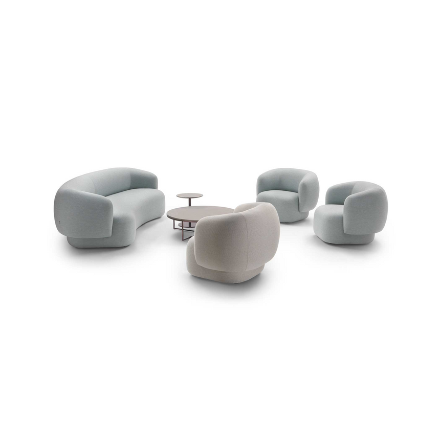 Rounded Back Accent Armchair | Marelli Noah