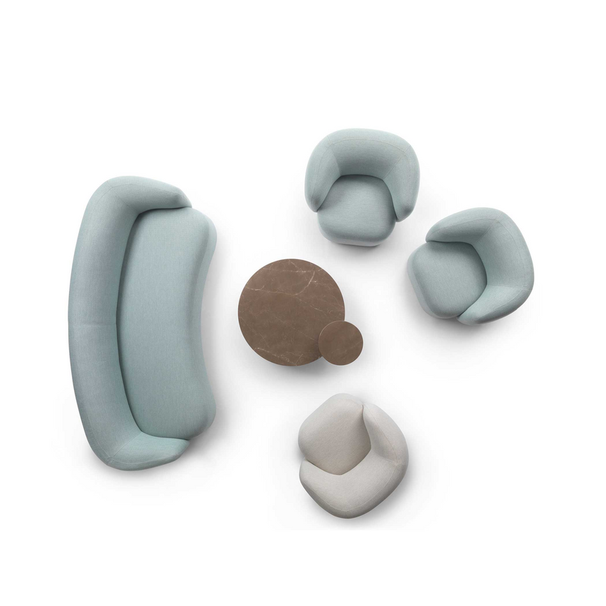 Rounded Back Accent Armchair | Marelli Noah