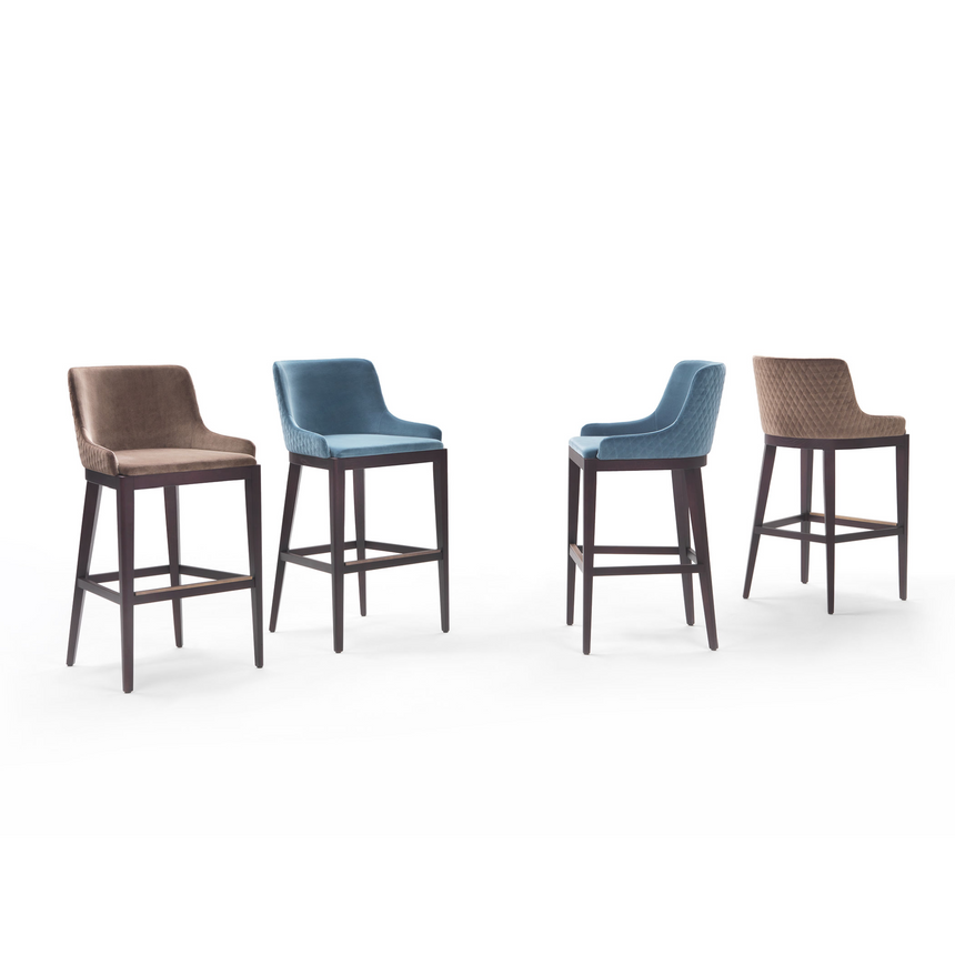 Sloped Back Counter Stool | Marelli Nicole | Italianfurniture.com
