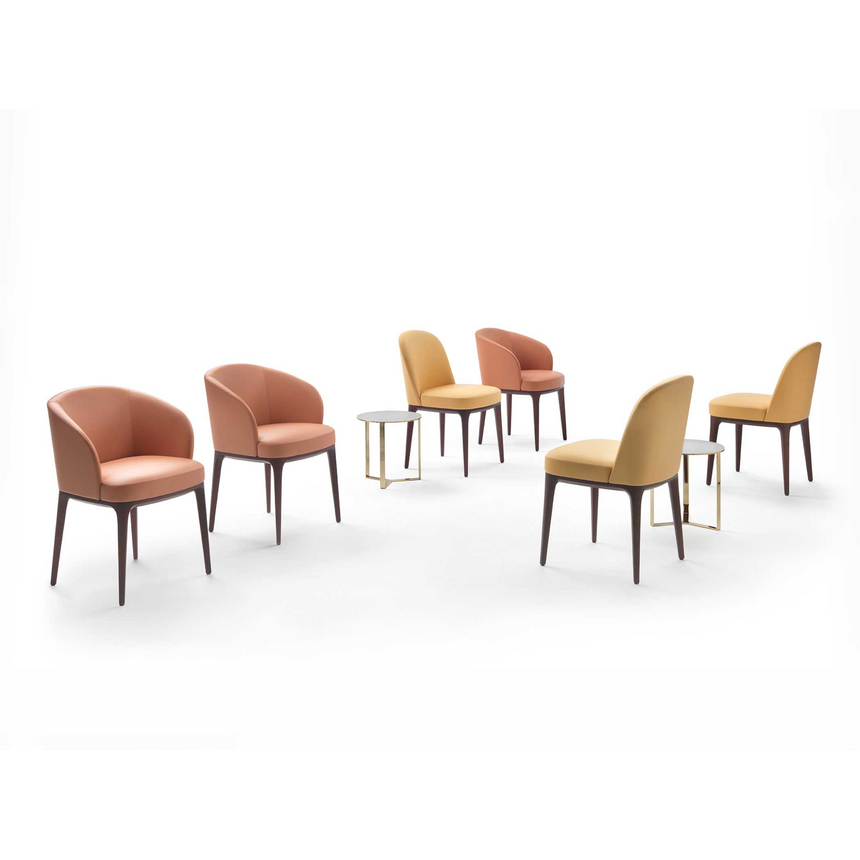 Curved Back Small Chair | Marelli Paris | Italianfurniture.com