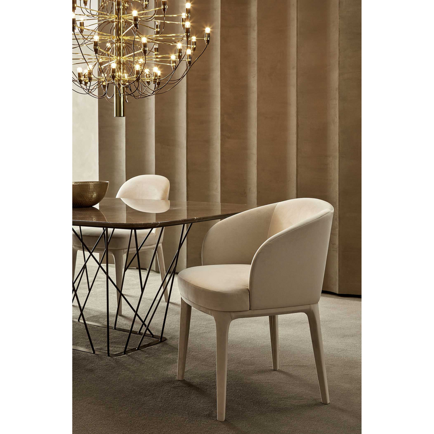 Curved Back Small Chair | Marelli Paris | Italianfurniture.com