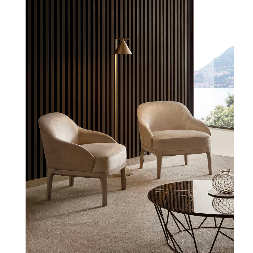 Curved Back Armchair | Marelli Paris | Italianfurniture.com