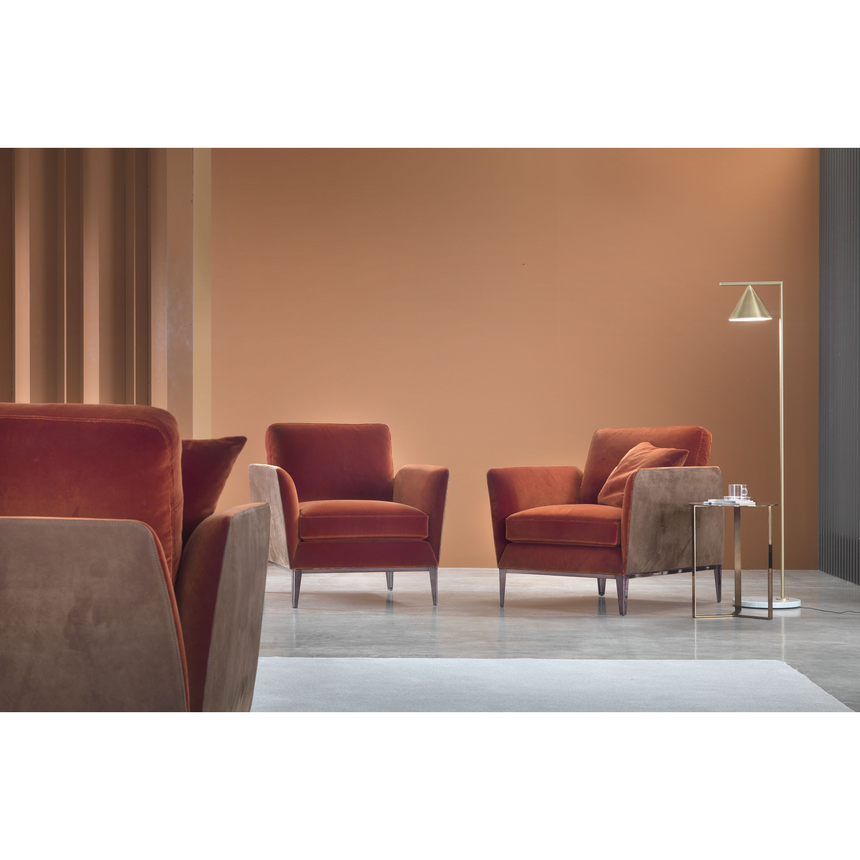 Flared Arm Lounge Chair | Marelli Ritz | Italianfurniture.com