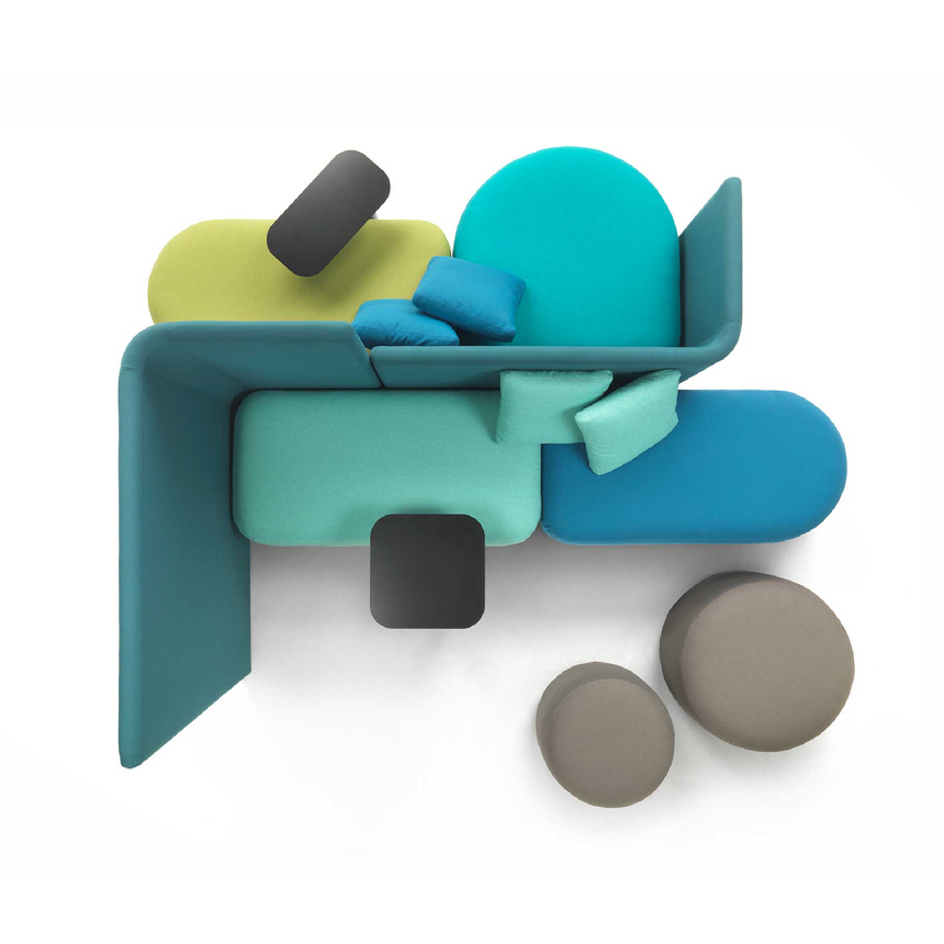Multi-Shape Modular Seat Element | Marelli Sahara | Italianfurniture.com
