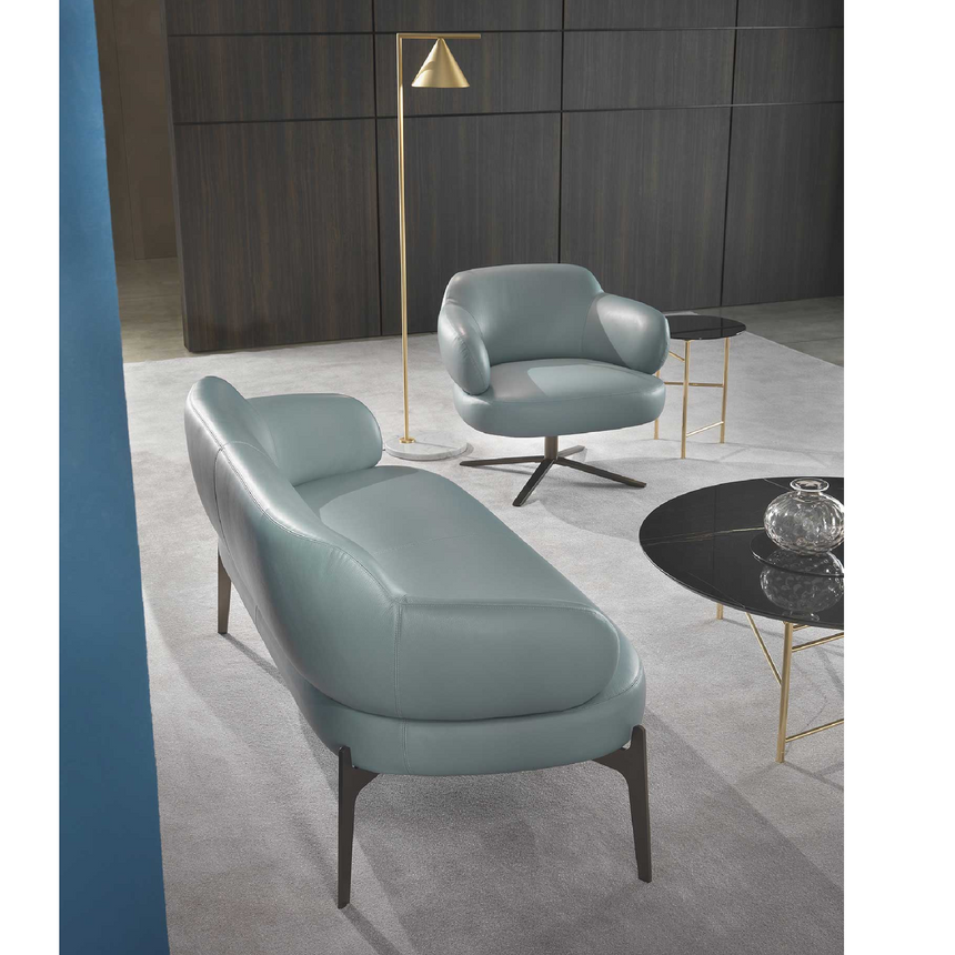 Metal Base Swivel Armchair | Marelli Sign