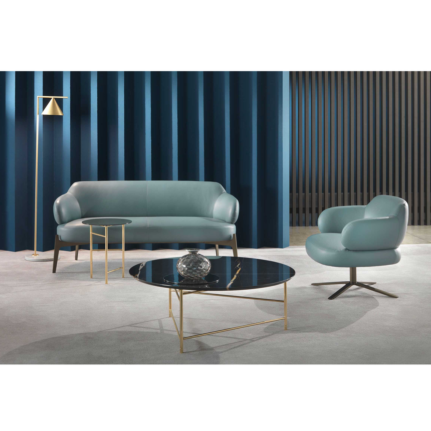 Metal Base Swivel Armchair | Marelli Sign